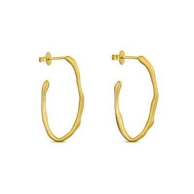 PENDIENTES DORADOS CLARA Diseñados por laboratorio Joidart Colección Clara Metal con baño de oro de 24 K Acabado en mate PENDIENTES DORADOS CLARA Diseñados por laboratorio Joidart Colección Clara Metal con baño de oro de 24 K Acabado en mate