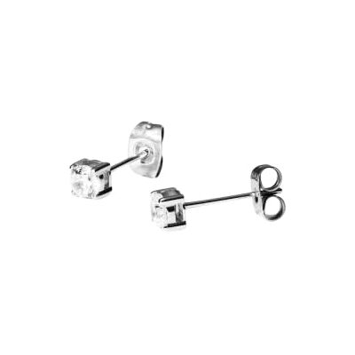 Purelei ® Pristine Pendientes pequeños – Elegancia atemporal con circonitas brillantes, acero inoxidable chapado en oro de 18 quilates, 4 mm Purelei ® Pristine Pendientes pequeños – Elegancia atemporal con circonitas brillantes, acero inoxidable chapado en oro de 18 quilates, 4 mm