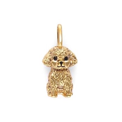 SINGULARU Charm Mujer Caniche Toy Baño Oro Latón con baño de oro de 18kt aporta elegancia con diseño de caniche y circonita. Combinable con Cadena. SINGULARU Charm Mujer Caniche Toy Baño Oro Latón con baño de oro de 18kt aporta elegancia con diseño de caniche y circonita. Combinable con Cadena.