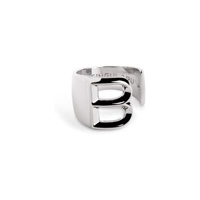 SINGULARU Anillo Personalizado Letter Signet. Macizo Ajustable. Latón con Acabado Baño de Oro de 18 Kt. Talla Unica. Joyas para Mujer. Letra B SINGULARU Anillo Personalizado Letter Signet. Macizo Ajustable. Latón con Acabado Baño de Oro de 18 Kt. Talla Unica. Joyas para Mujer. Letra B