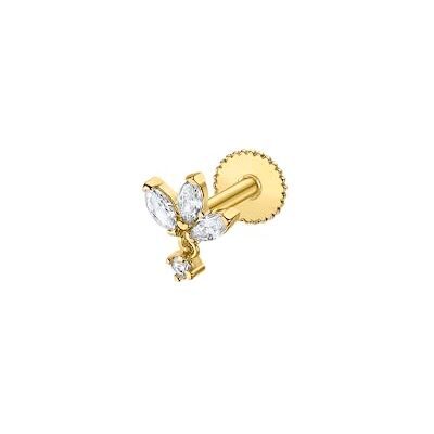 Time RoaD Piercing Oreja Mujer Oro 9k de 375 ml LG00251 Cierre Seguro Regalo de Cumpleaños y Ocasiones Especiales Time RoaD Piercing Oreja Mujer Oro 9k de 375 ml LG00251 Cierre Seguro Regalo de Cumpleaños y Ocasiones Especiales