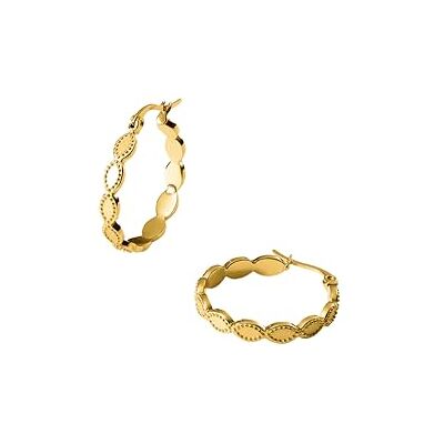 Purelei ® Koko Pendientes elegantes con detalles ovalados mate y bolas de metal, acero inoxidable en oro, plata u oro rosa, 24 mm de diámetro Purelei ® Koko Pendientes elegantes con detalles ovalados mate y bolas de metal, acero inoxidable en oro, plata u oro rosa, 24 mm de diámetro