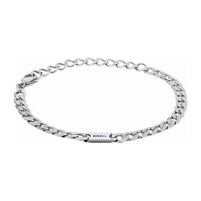 BREIL , Colección Groovy, Pulsera para Hombre, Joya de Acero Pulido Espejo, Práctico Cierre de Mosquetón, Ideas de Regalos para Hombres y Niños, Longitud Ajustable 21-22 cm, Plata BREIL , Colección Groovy, Pulsera para Hombre, Joya de Acero Pulido Espejo, Práctico Cierre de Mosquetón, Ideas de Regalos para Hombres y Niños, Longitud Ajustable 21-22 cm, Plata