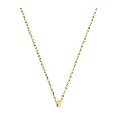 SINGULARU Collar Personalizado Single Letter. Colgante en Plata de Ley 925 con Acabado Baño de Oro de 18 Kt. Cadena de Talla Unica. Joyas para Mujer. Letra A-Z SINGULARU Collar Personalizado Single Letter. Colgante en Plata de Ley 925 con Acabado Baño de Oro de 18 Kt. Cadena de Talla Unica. Joyas para Mujer. Letra A-Z