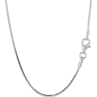 NKlaus Collar de 38 cm – 40 cm cadena de serpiente fina 925 plata 8 veces diamantada 0,9 mm fina collar mujer NKlaus Collar de 38 cm – 40 cm cadena de serpiente fina 925 plata 8 veces diamantada 0,9 mm fina collar mujer