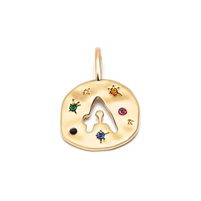 SINGULARU Charm Personalizado Organic Colors Letter. Latón con Baño en Oro de 18 Kt y Circonitas. Joyas Para Mujer. Letra A-Z. SINGULARU Charm Personalizado Organic Colors Letter. Latón con Baño en Oro de 18 Kt y Circonitas. Joyas Para Mujer. Letra A-Z.