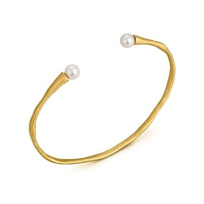 PULSERA DORADA ECLAT Diseñada por Joidart Colección Eclat Metal con baño de oro de 24 K Cristal de Murano PULSERA DORADA ECLAT Diseñada por Joidart Colección Eclat Metal con baño de oro de 24 K Cristal de Murano