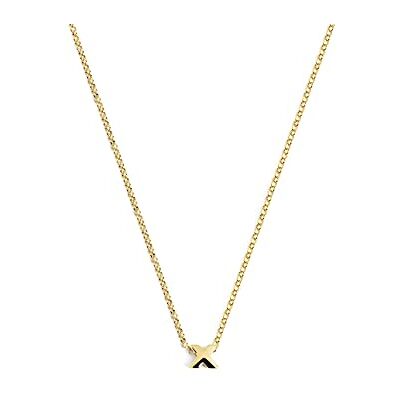 SINGULARU Collar Personalizado Single Letter. Colgante en Plata de Ley 925 con Acabado Baño de Oro de 18 Kt. Cadena de Talla Unica. Joyas para Mujer. Letra A-Z SINGULARU Collar Personalizado Single Letter. Colgante en Plata de Ley 925 con Acabado Baño de Oro de 18 Kt. Cadena de Talla Unica. Joyas para Mujer. Letra A-Z