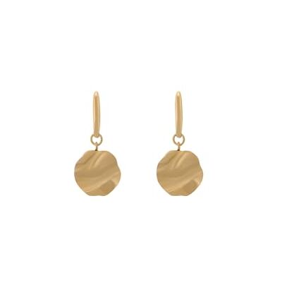Skagen Pendientes Mujer de acero inoxidable tono dorado con cierre de gancho de alambre Skagen Pendientes Mujer de acero inoxidable tono dorado con cierre de gancho de alambre