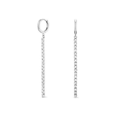 Rosefield Mujer Chapado en Rodio Pendientes Tennis Rosefield Mujer Chapado en Rodio Pendientes Tennis