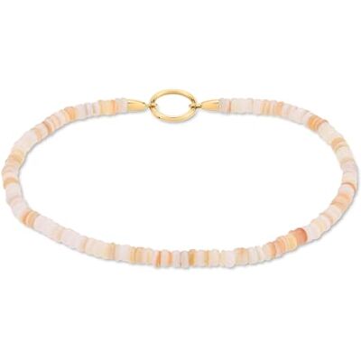 Tamaris Tobillera acero inoxidable IP oro, 25 cm, Acero inoxidable, Piedras de concha Tamaris Tobillera acero inoxidable IP oro, 25 cm, Acero inoxidable, Piedras de concha