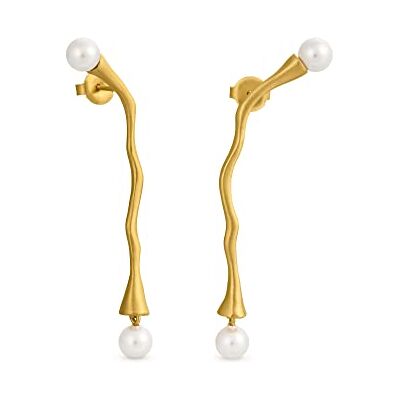 PENDIENTES DORADOS ECLAT Diseñado por Joidart Colección Eclat Metal con baño de oro de 24 K Cristal de Murano PENDIENTES DORADOS ECLAT Diseñado por Joidart Colección Eclat Metal con baño de oro de 24 K Cristal de Murano