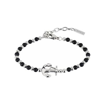 BREIL – Colección de joyas para hombre, ónix, negro, pulsera y collar de acero y piedra natural, negro BREIL – Colección de joyas para hombre, ónix, negro, pulsera y collar de acero y piedra natural, negro