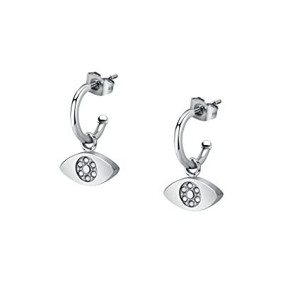 Morellato Passioni SAUN23 Pendientes para mujer, colección cápsula de acero, cristales, Acero de aleación de cristal, Crystal Morellato Passioni SAUN23 Pendientes para mujer, colección cápsula de acero, cristales, Acero de aleación de cristal, Crystal