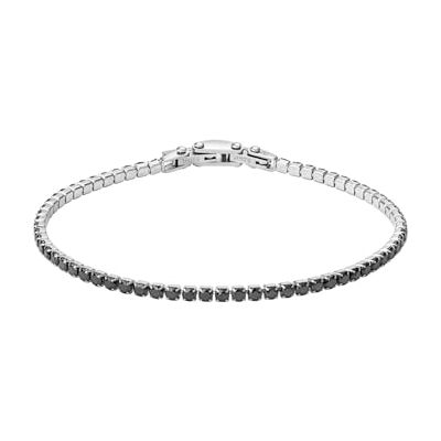 Radiant Pulsera Steel Code Pulsera de Cadena con Brillantes Negros Engarzados, Acabado en Plateado, Talla Unica, Ajustable con Cierre de Broche o Presión, Joyería para Hombre Radiant Pulsera Steel Code Pulsera de Cadena con Brillantes Negros Engarzados, Acabado en Plateado, Talla Unica, Ajustable con Cierre de Broche o Presión, Joyería para Hombre