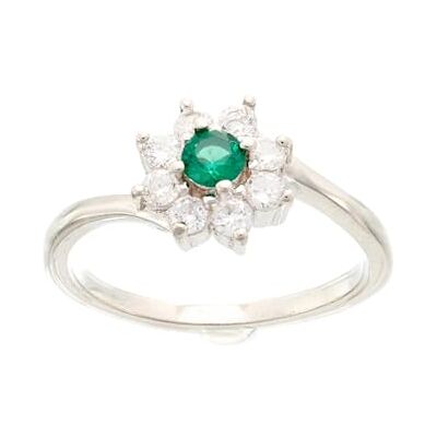 Brilio Silver Anillo Beautiful Silver Ring with zircons RI053WG Circuit: 60 mm Marca Brilio Silver Anillo Beautiful Silver Ring with zircons RI053WG Circuit: 60 mm Marca