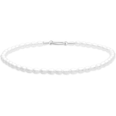 Tamaris Anklet – Elegante tobillera de acero inoxidable pulido – Plata – Cadena de perlas de cristal ajustable hasta 25 cm – impermeable y agradable para la piel Tamaris Anklet – Elegante tobillera de acero inoxidable pulido – Plata – Cadena de perlas de cristal ajustable hasta 25 cm – impermeable y agradable para la piel