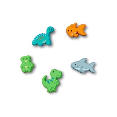 Crocs Paquete de 5 dijes unisex de dibujos animados para zapatos, talla única, multicolor, Talla única Crocs Paquete de 5 dijes unisex de dibujos animados para zapatos, talla única, multicolor, Talla única