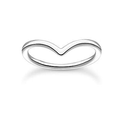 Thomas Sabo Anillo de mujer en forma de V, 52, Plata de ley, Sin piedra preciosa Thomas Sabo Anillo de mujer en forma de V, 52, Plata de ley, Sin piedra preciosa
