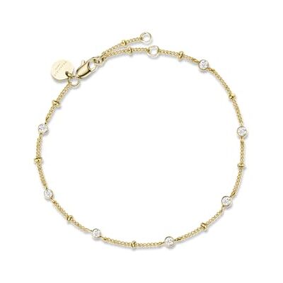 Rosefield Contemporary Mujer 14K Chapado en Oro Pulsera Embellished with Crystals JBSCG-J262 Rosefield Contemporary Mujer 14K Chapado en Oro Pulsera Embellished with Crystals JBSCG-J262