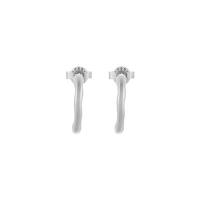 Skagen Pendientes de acero inoxidable plateado para mujer, , talla única, Acero inoxidable, Sin piedra preciosa, Plata acero lava Skagen Pendientes de acero inoxidable plateado para mujer, , talla única, Acero inoxidable, Sin piedra preciosa, Plata acero lava