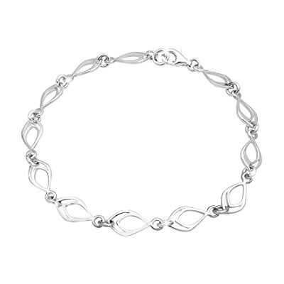 Elli Pulseras para mujer, en diseño bohemio de plumas, de plata de ley 925 Elli Pulseras para mujer, en diseño bohemio de plumas, de plata de ley 925