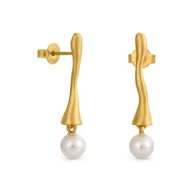 PENDIENTES DORADOS ECLAT Diseñado por Joidart Colección Eclat Metal con baño de oro de 24 K Cristal de Murano PENDIENTES DORADOS ECLAT Diseñado por Joidart Colección Eclat Metal con baño de oro de 24 K Cristal de Murano