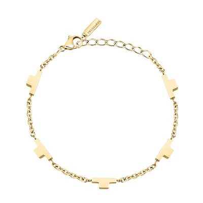 Trussardi Pulsera de acero para mujer, colección T-Logo TJAXC65 Trussardi Pulsera de acero para mujer, colección T-Logo TJAXC65