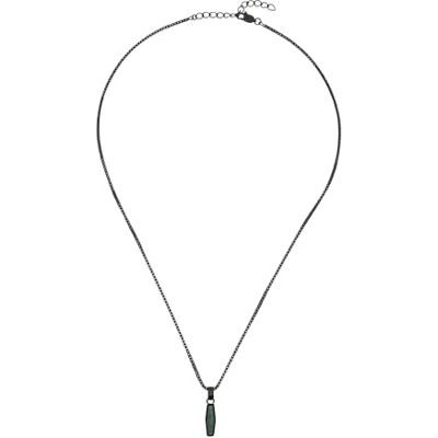 BREIL Urbancore Collar de acero inoxidable para hombre, color negro, longitud mínima: 47 cm, longitud máxima: 52 cm, 52 cm, Acero inoxidable, No es una piedra preciosa BREIL Urbancore Collar de acero inoxidable para hombre, color negro, longitud mínima: 47 cm, longitud máxima: 52 cm, 52 cm, Acero inoxidable, No es una piedra preciosa