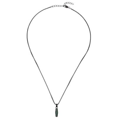 BREIL Urbancore Collar de acero inoxidable para hombre, color negro, longitud mínima: 47 cm, longitud máxima: 52 cm, 52 cm, Acero inoxidable, No es una piedra preciosa BREIL Urbancore Collar de acero inoxidable para hombre, color negro, longitud mínima: 47 cm, longitud máxima: 52 cm, 52 cm, Acero inoxidable, No es una piedra preciosa