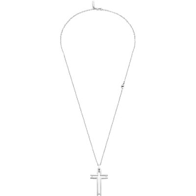 Police JEWELLERY pilas FRAMED SILVER NECKLACE : Plata C Police JEWELLERY pilas FRAMED SILVER NECKLACE : Plata C