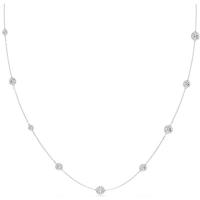 Swarovski Collar Una Angelic, Bañada en Rodio con Motivos de Doble Cara, con Opción de Darle la Vuelta al Accesorio para Mostrar una Presentación Diferente de Cristales en talla Redonda, Blanco Swarovski Collar Una Angelic, Bañada en Rodio con Motivos de Doble Cara, con Opción de Darle la Vuelta al Accesorio para Mostrar una Presentación Diferente de Cristales en talla Redonda, Blanco