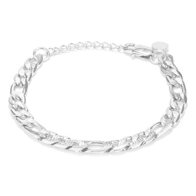 Radiant Brazalete Hombre Padlock Picada Plata Radiant Brazalete Hombre Padlock Picada Plata
