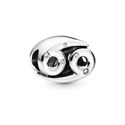 PANDORA Moments Women's Sterling Silver Sparkling Pisces Zodiac Charm PANDORA Moments Women's Sterling Silver Sparkling Pisces Zodiac Charm