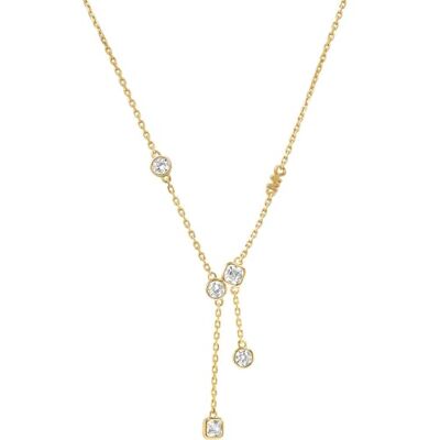 Michael Kors Collar con colgante para mujer de piedras semipreciosas con cierre de anilla de resorte Michael Kors Collar con colgante para mujer de piedras semipreciosas con cierre de anilla de resorte