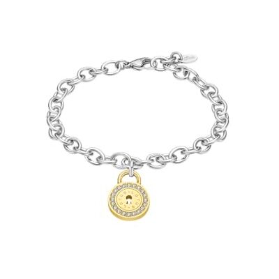 Lotus Pulsera Acero Inoxidable Mujer Cerradura Sofisticado Brazalete con Acabado Refinado, Special Prices, Pulsera Dorada 21 cm, Regalo Cumpleaños y Ocasión Especial Lotus Pulsera Acero Inoxidable Mujer Cerradura Sofisticado Brazalete con Acabado Refinado, Special Prices, Pulsera Dorada 21 cm, Regalo Cumpleaños y Ocasión Especial