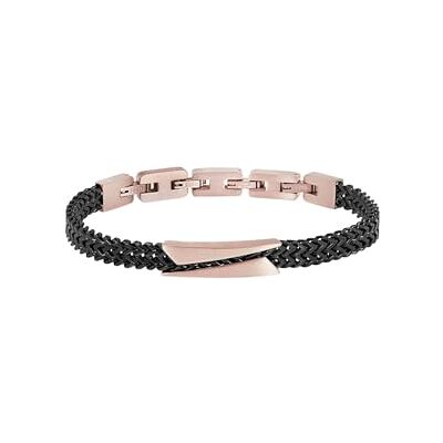 BREIL Joyeria EDIT OUT collection, PULSERAS PARA HOMBRE en ORO ROSADO, color FUEGO, talla 22 SIN PIEDRAS BREIL Joyeria EDIT OUT collection, PULSERAS PARA HOMBRE en ORO ROSADO, color FUEGO, talla 22 SIN PIEDRAS
