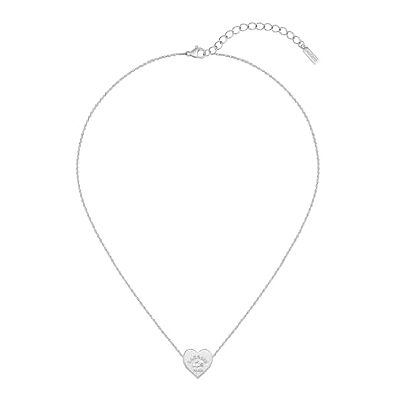 Lacoste Collar de cadena de acero inoxidable con colgante de corazón Love My Croc para mujer , talla única, Acero inoxidable, No es una piedra preciosa Lacoste Collar de cadena de acero inoxidable con colgante de corazón Love My Croc para mujer , talla única, Acero inoxidable, No es una piedra preciosa
