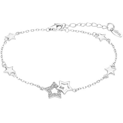 Lotus Pulsera Plata Mujer de Primera Ley 925 ml Estrella Sofisticado Brazalete con Pulido y Acabado Refinado 16 cm, Regalo de Cumpleaños, Aniversario, Ocasiones Especiales Lotus Pulsera Plata Mujer de Primera Ley 925 ml Estrella Sofisticado Brazalete con Pulido y Acabado Refinado 16 cm, Regalo de Cumpleaños, Aniversario, Ocasiones Especiales