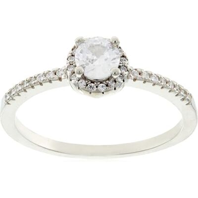 Brilio Silver Anillo Charming Silver Ring with zircons RI054W Circuit: 60 mm Marca Brilio Silver Anillo Charming Silver Ring with zircons RI054W Circuit: 60 mm Marca