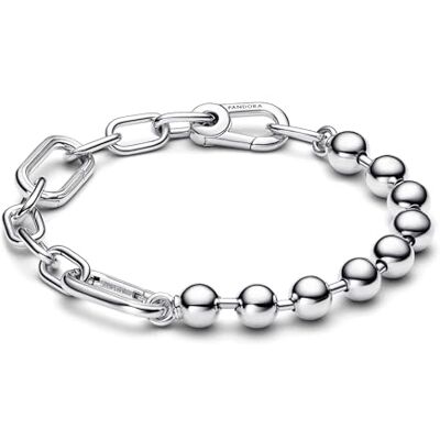 PANDORA ME Pulsera con cuentas y eslabones de 14 quilates PANDORA ME Pulsera con cuentas y eslabones de 14 quilates