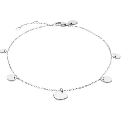 LIEBESKIND Tobillera Berlin de acero inoxidable en plata, 27 cm, Acero inoxidable, No es una piedra preciosa LIEBESKIND Tobillera Berlin de acero inoxidable en plata, 27 cm, Acero inoxidable, No es una piedra preciosa
