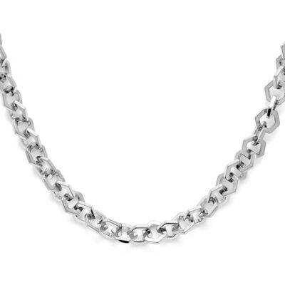 Olivia Burton Collar de Cadena para Mujer Colección HONEYCOMB LINK de Acero Inoxidable Olivia Burton Collar de Cadena para Mujer Colección HONEYCOMB LINK de Acero Inoxidable