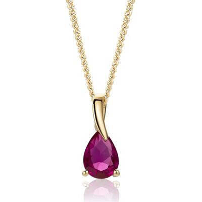 MIORE Collares Mujer, Colgante Oro Blanco/Amarillo de 9 ct 375, Gemas Zafiro/Rubí/Esmeralda/Topacio/Amatista/Aguamarina con Cadena Plata Chapada en Oro o Plata de Ley de 45 cm, Hipoalergénicos MIORE Collares Mujer, Colgante Oro Blanco/Amarillo de 9 ct 375, Gemas Zafiro/Rubí/Esmeralda/Topacio/Amatista/Aguamarina con Cadena Plata Chapada en Oro o Plata de Ley de 45 cm, Hipoalergénicos