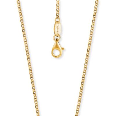 Engelsrufer Belcher cadena collar oro 925 esterlina plata espesor 2,1 mm (0.08") largo 45 cm (17.72") Engelsrufer Belcher cadena collar oro 925 esterlina plata espesor 2,1 mm (0.08") largo 45 cm (17.72")