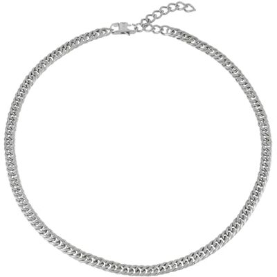 BREIL , Colección Gritty, Collar para Hombre de Acero Satinado, Groumette Clásico, con Práctico Cierre de Mosquetón, Ideas de Regalos para Hombres, Longitud Ajustable 47-52 cm, Plata BREIL , Colección Gritty, Collar para Hombre de Acero Satinado, Groumette Clásico, con Práctico Cierre de Mosquetón, Ideas de Regalos para Hombres, Longitud Ajustable 47-52 cm, Plata