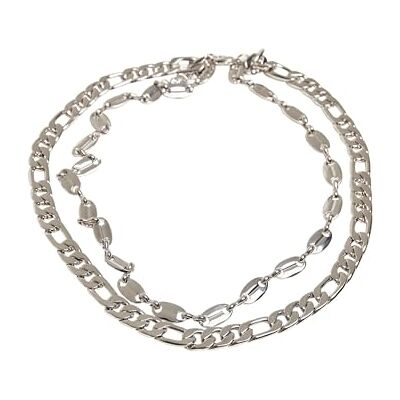 Urban Classics Layering Basic Necklace Mujer Collar Plateado Hierro Urban Classics Layering Basic Necklace Mujer Collar Plateado Hierro