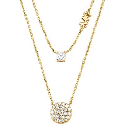 Michael Kors Collar de Plata de Ley en Tono Dorado Premium para Mujer Michael Kors Collar de Plata de Ley en Tono Dorado Premium para Mujer