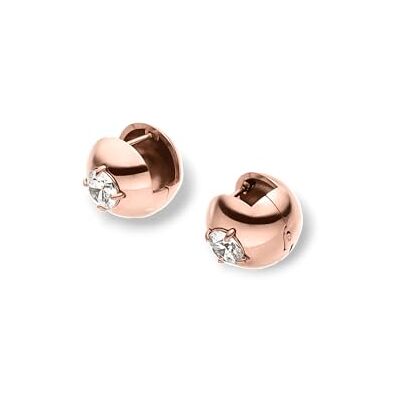 Purelei Resonance Glow Pendientes de aro de bola con circonitas blancas, acero inoxidable (oro de 14 quilates/plata/oro rosa de 18 quilates), 15,5 mm Purelei Resonance Glow Pendientes de aro de bola con circonitas blancas, acero inoxidable (oro de 14 quilates/plata/oro rosa de 18 quilates), 15,5 mm