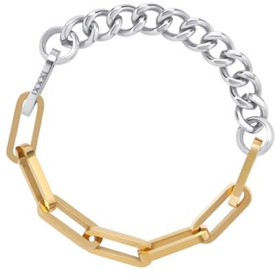 iXXXi Connect Pulsera compuesta Babette Plata 17cm, 17cm, Acero inoxidable, No es una piedra preciosa iXXXi Connect Pulsera compuesta Babette Plata 17cm, 17cm, Acero inoxidable, No es una piedra preciosa